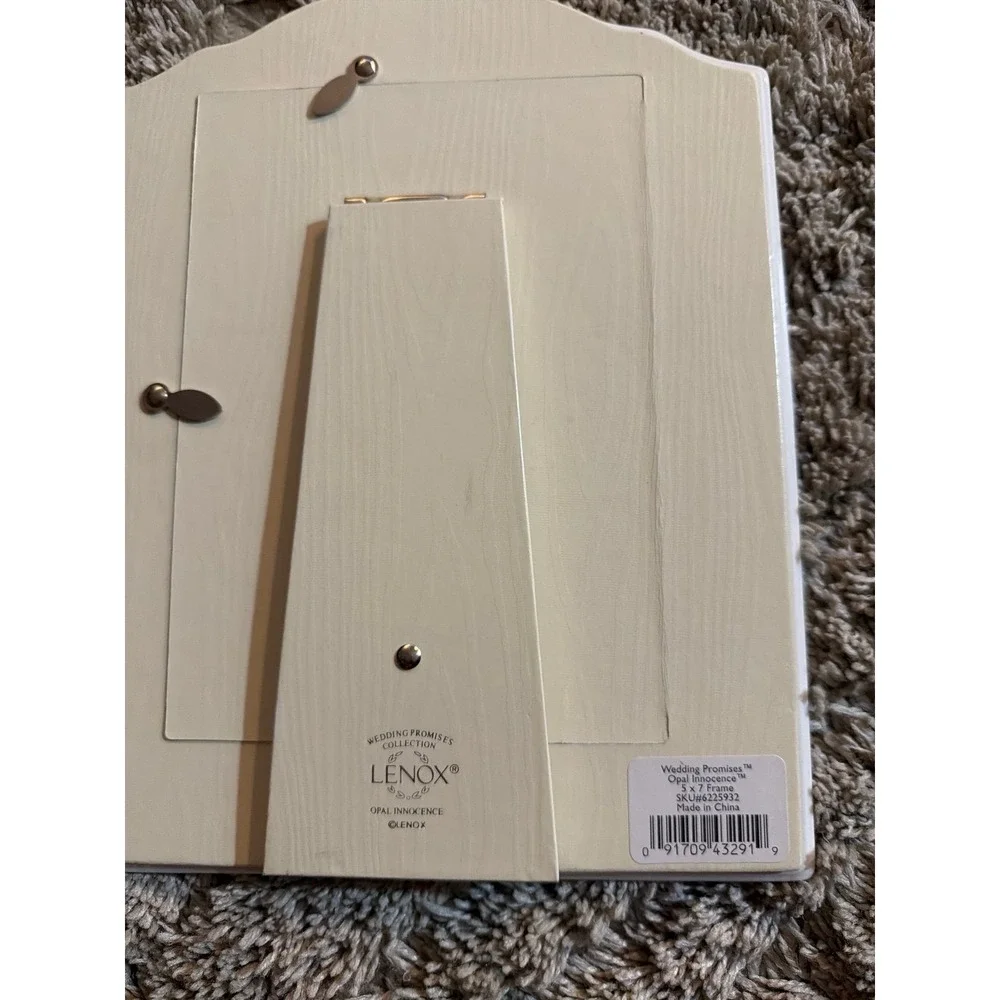 Lenox Wedding Promises Opal Innocence Silver White Picture Frame